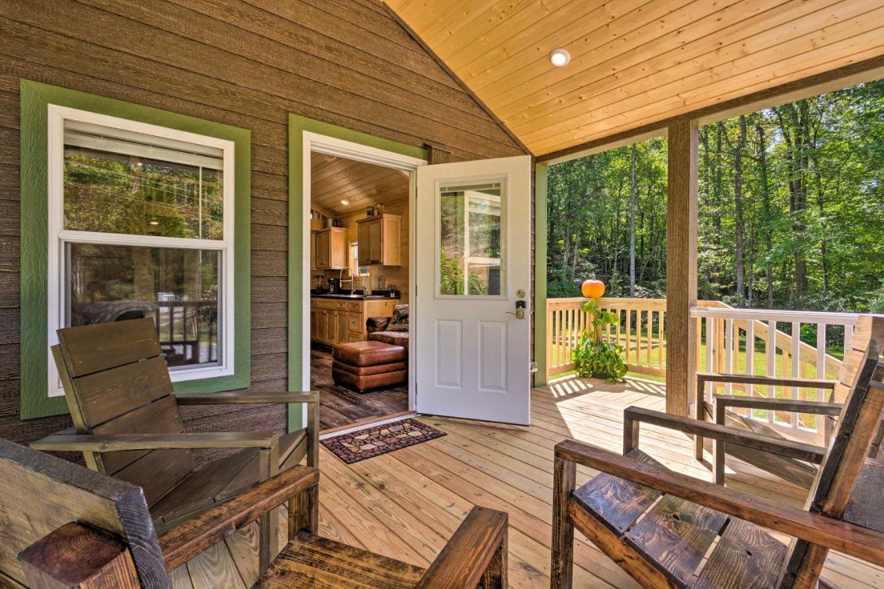 Quaint Mtn Cabin Tiny Living Near Big Adventure Brevard Esterno foto